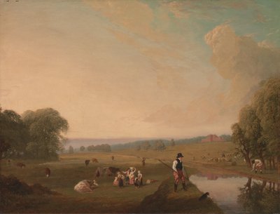 Ein Blick auf Theobalds Park, Hertfordshire von John James Chalon